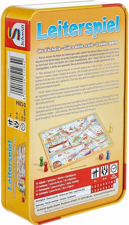 Produktbild Schmidt Spiele Leiterspiel (Deutsch, Englisch, Französisch, Italienisch, 2 - 4 Spieler)