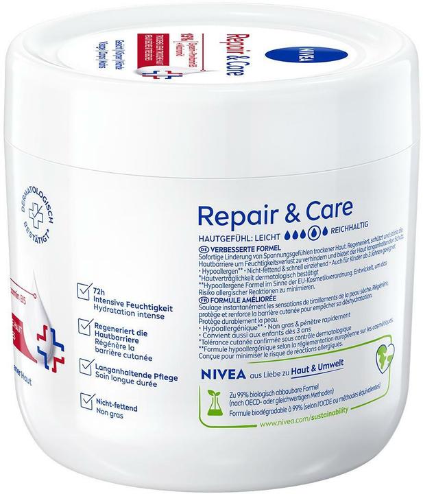 Productafbeelding NIVEA Repair & Care Intensive Repair (Lichaamscrème, Lichaamslotion, 400 ml)