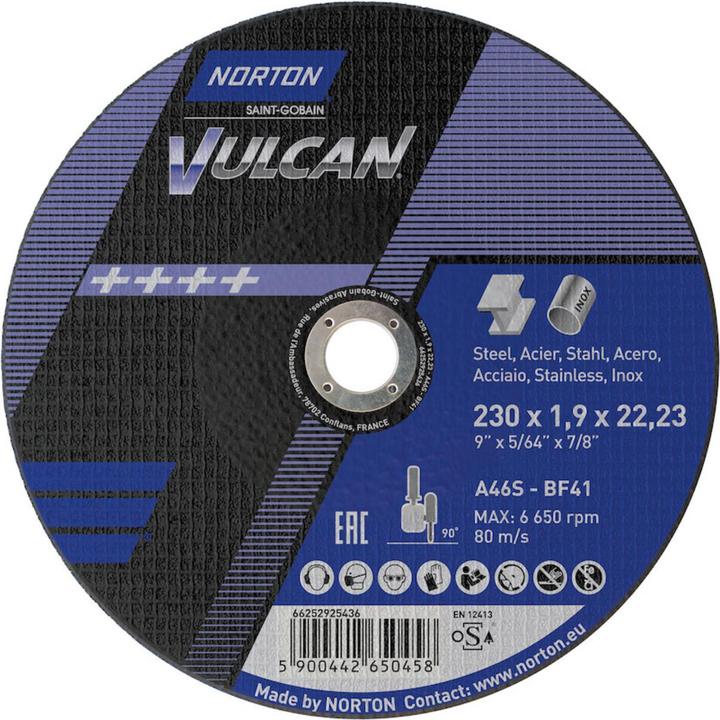 Productafbeelding Norton Clipper Norton slijpt roestvrij metaal haakse slijper diameter 230 1,6 x 22,23