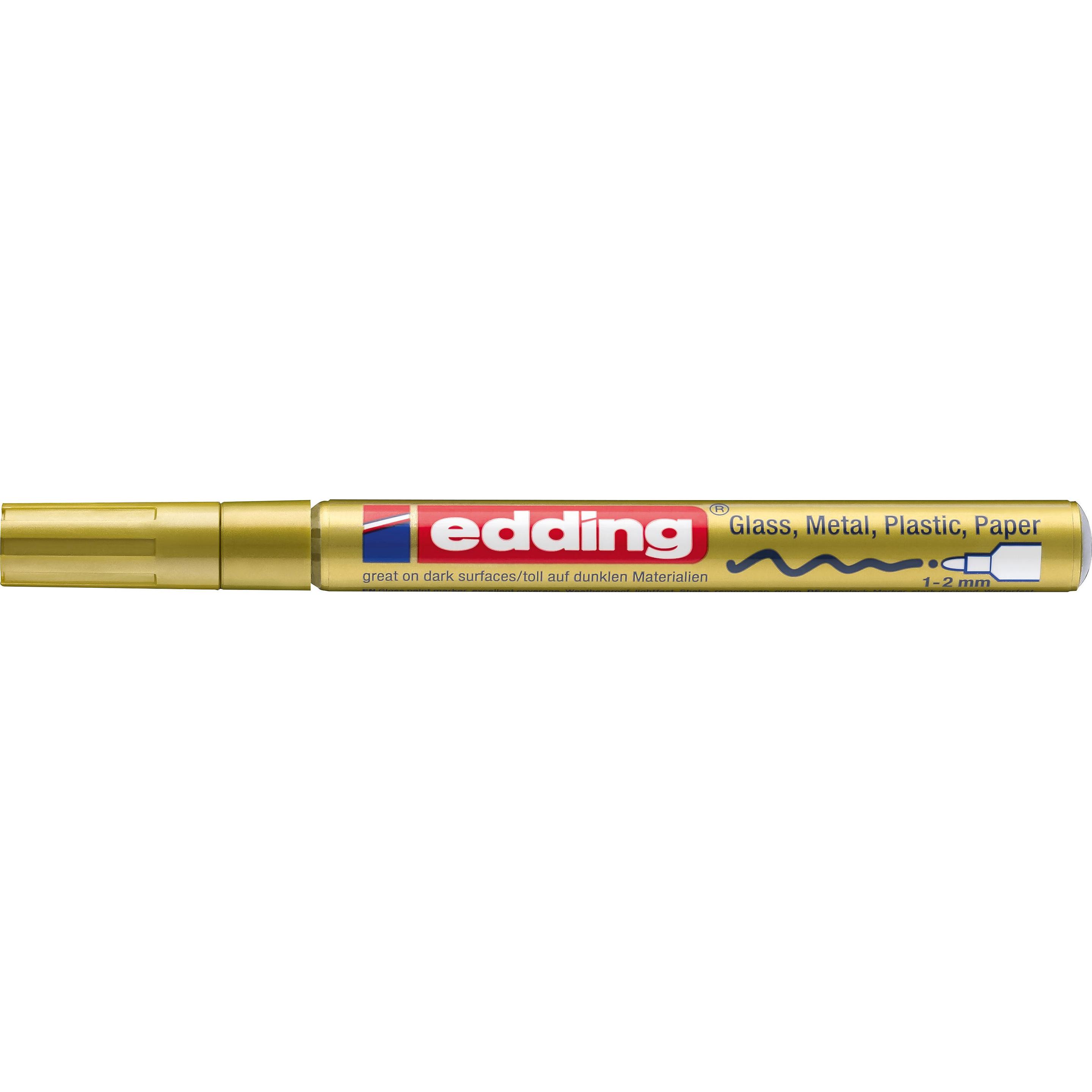Edding, Marker, 751 Glanzlack-Marker (Gold, 2 mm, 1 x)