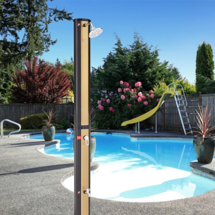 Produktbild Arebos Solardusche + Bodenelement