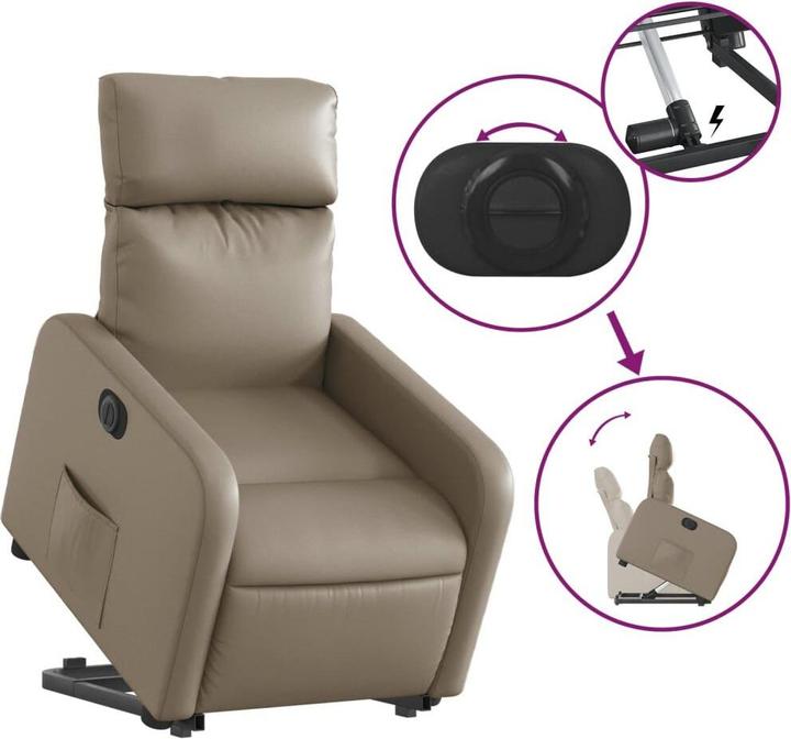 Image du produit vidaXL Relaxsessel mit Aufstehhilfe