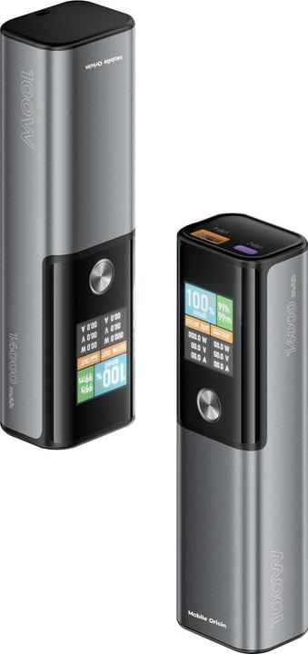 Mobile Origin Banque d'alimentation 100W PD 14000mAh Display PowerBank PB12 - USB-C + USB-A (14000 mAh, 100 W)
