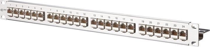 Immagine prodotto Metz Connect BTR E-DAT modul 24x8(8) patch panel Cat.6 1U in acciaio inox con 24 moduli schermati