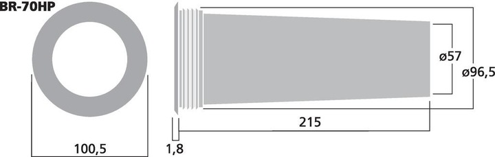 Productafbeelding Monacor Basreflexbuis SV=26