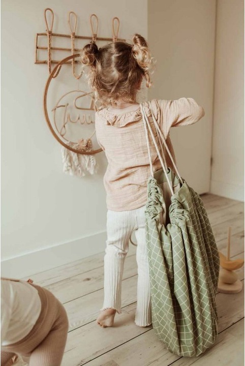 Produktbild play&go Organic Grid Storage Bag (140 x 140 cm)