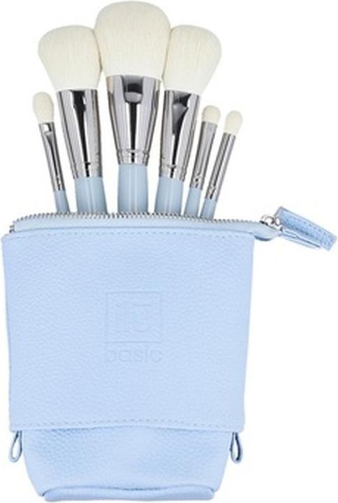 Image du produit Ilu Basic Set 6 Brosses de maquillage avec sac bleu (Set)