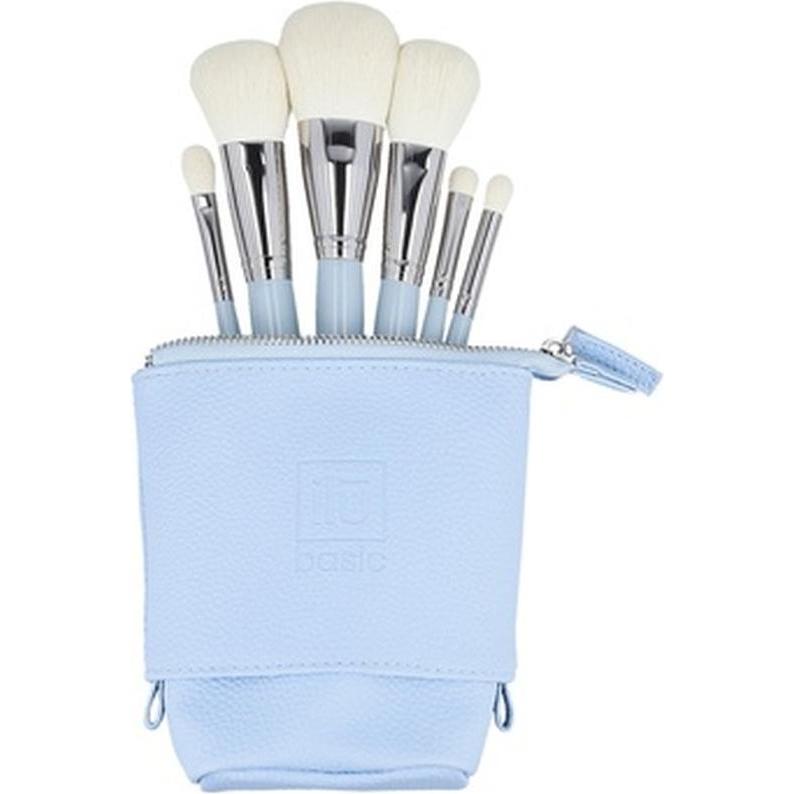 Ilu Blu Pennello Make-Up, Basic Set 6 Pennelli Per Il Trucco Con Borsa (Set)