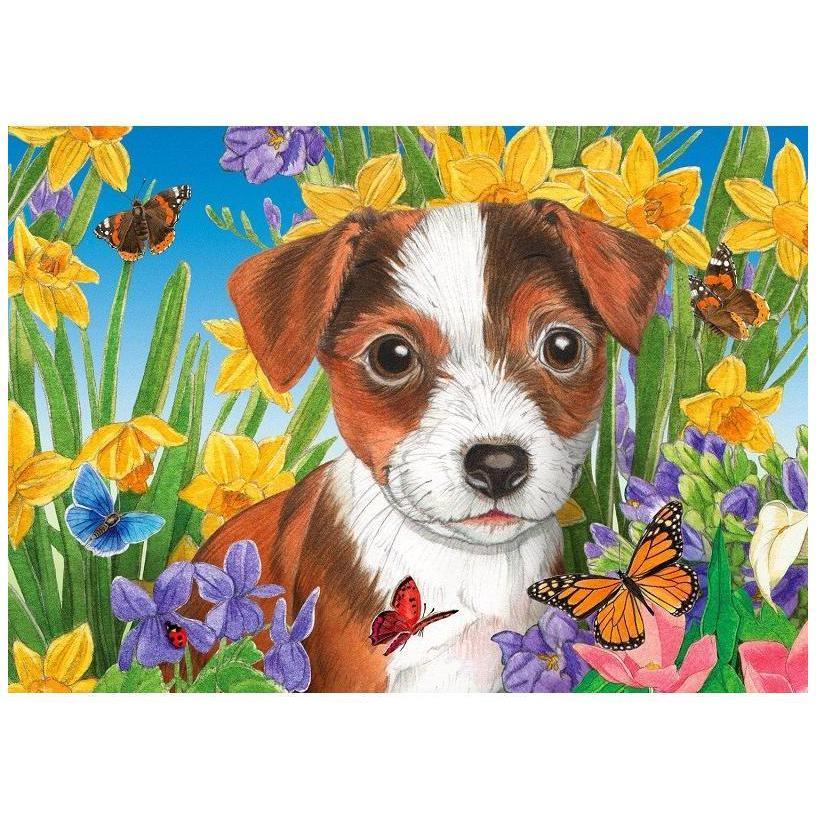Thumbnail - Enjoy Puzzle ENJOY-1916 - Puppy Garden, Puzzle, 1000 Teile (1000 Teile)