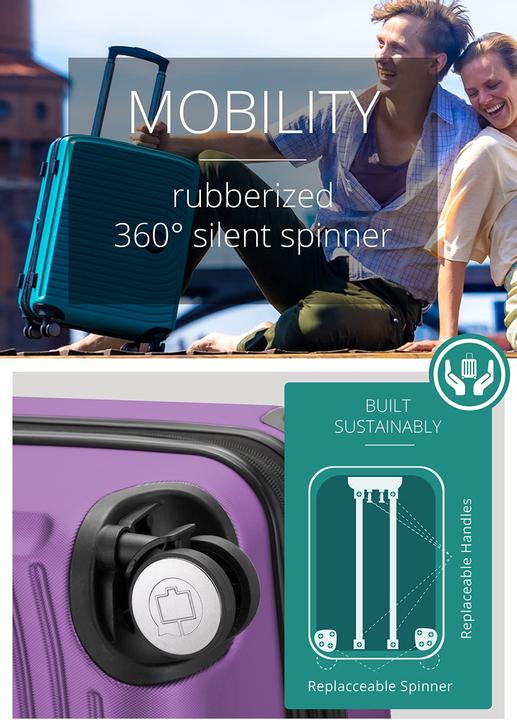 Produktbild Hauptstadtkoffer Grosser Rollkoffer in Aubergine