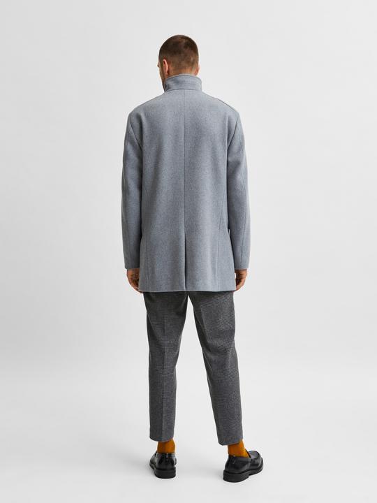 Actual product image Selected Homme High collar wool coat (M)