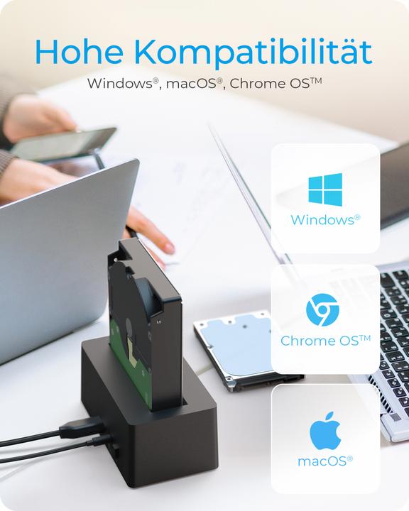 Produktbild Icy Box DockingStation für 1x HDD/SSD,IB-1121-U3 (USB-A, 3 Ports)