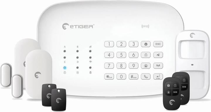 Actual product image eTiger S5 Smart Home Draadloos Alarmsysteem - WIFI - GSM functie - Inclusief Accessoire pakket