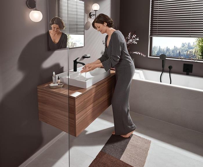 Immagine prodotto hansgrohe Miscelatore monocomando per lavabo Vivenis 110 (nero opaco)