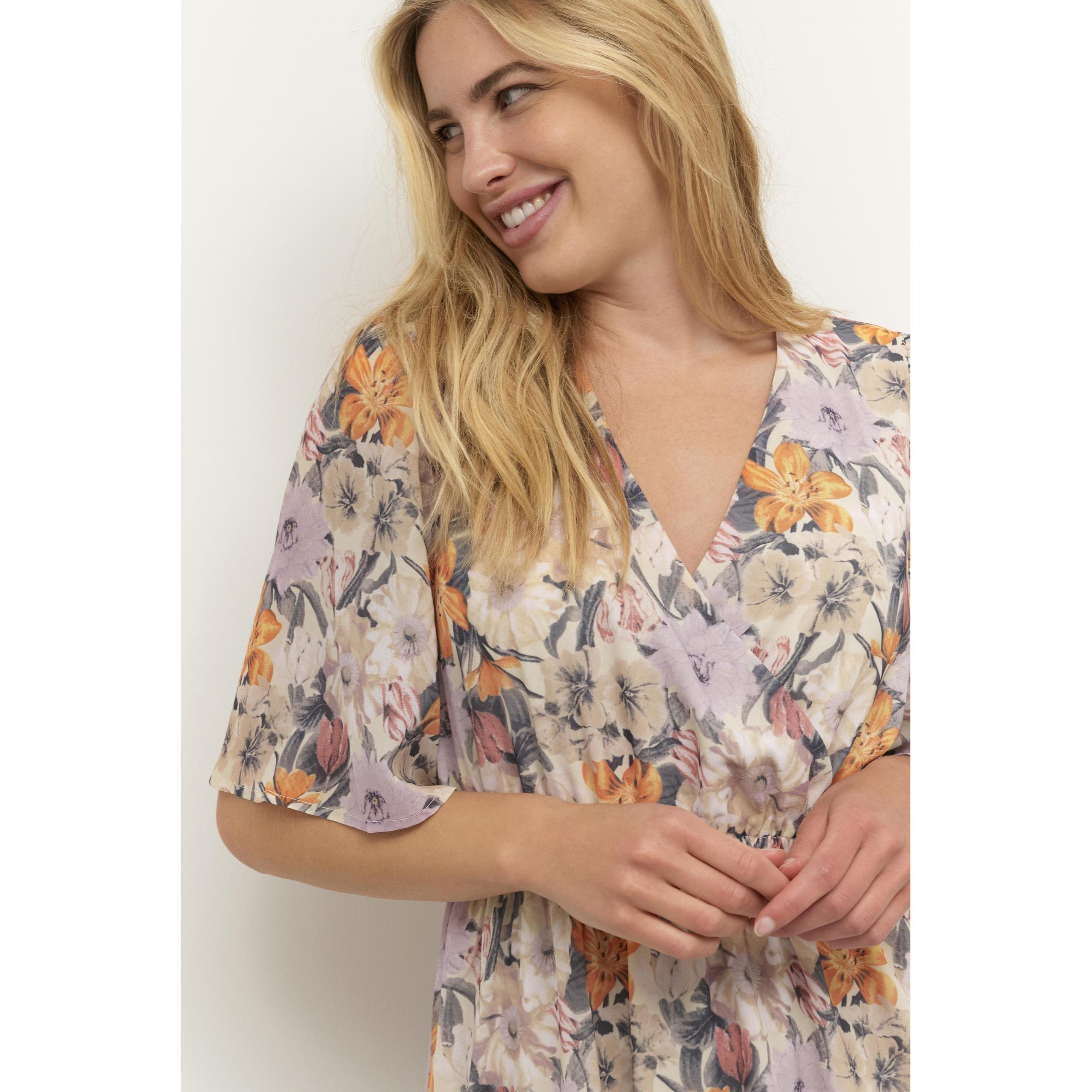 Thumbnail - Kaffe, Damen, Kleider, Sorita, Beige, (34)