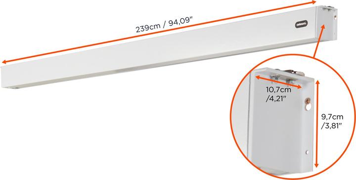 Actual product image Celexon V2.0 Battery Professional Plus 220 x 165 cm Motorised Screen (64.96", 4:3)