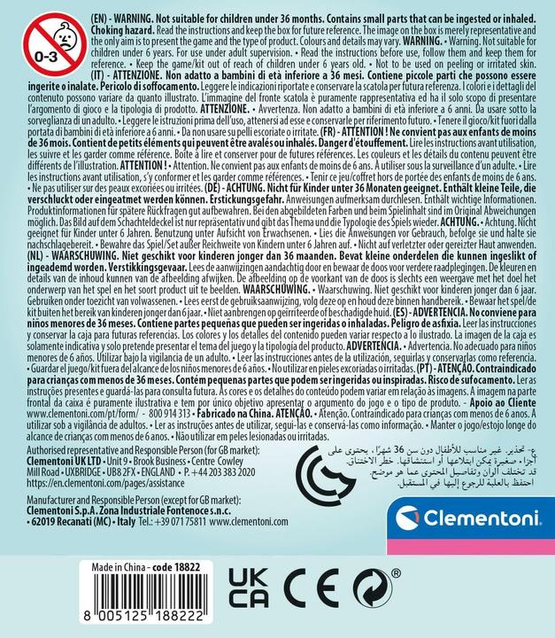 Actual product image Clementoni 18822 Crazy Chic - Lovely Eyeshadow: Leopard - Eyeshadow make-up, safe and hypoallergenic