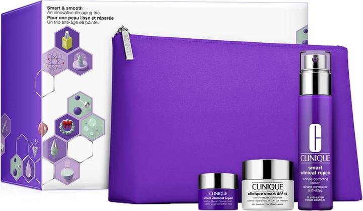Actual product image Clinique Smart Serum Value Set with 30 ML Smart Sun Protection Factor 15 15 ML (Free) Smart Night 15 ML (Gr (Facial care set)
