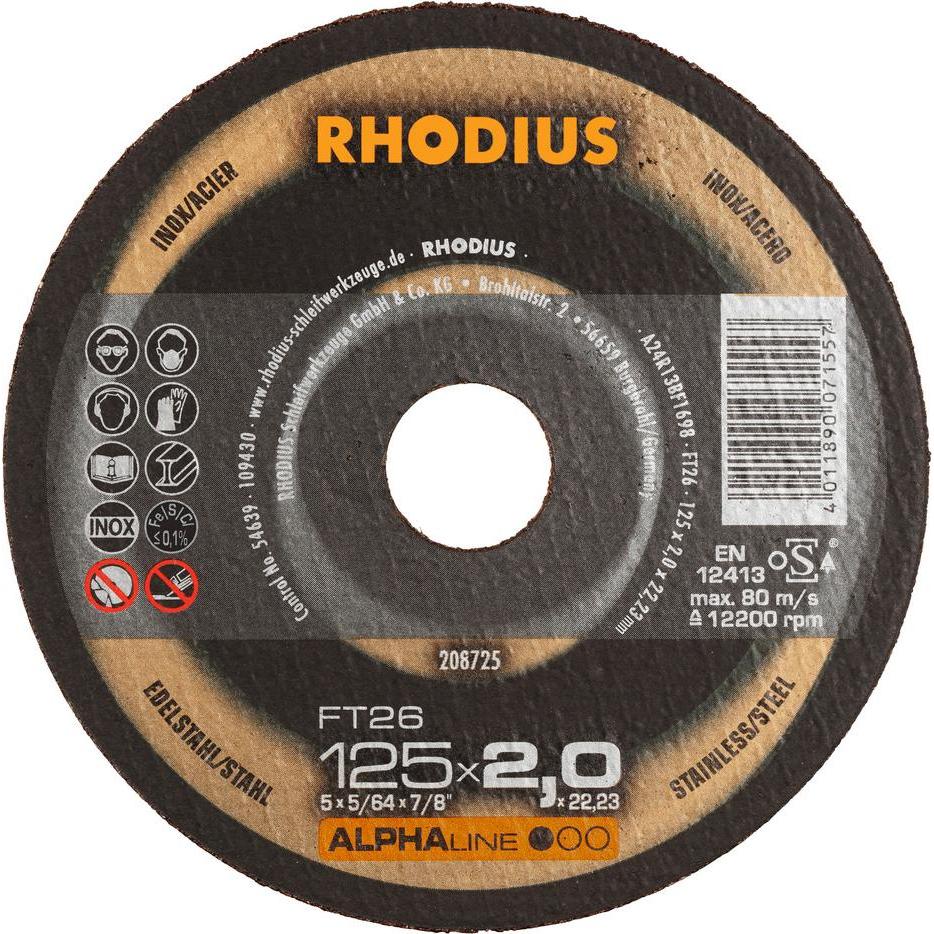 Rhodius, Lama, FT26 208726 Trennscheiben-Set 25 St. Edelstahl, Stahl