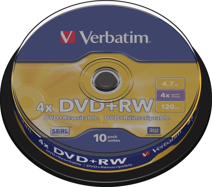 Image du produit Verbatim Dvd+Rw (10x)
