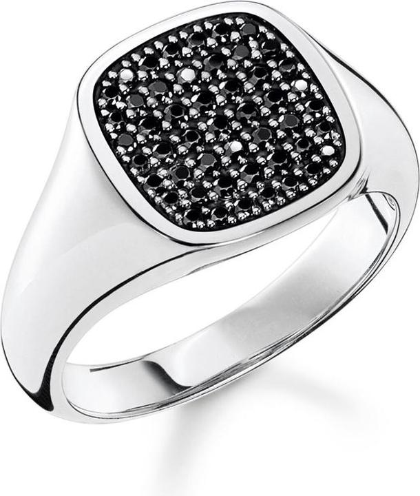 Immagine prodotto Thomas Sabo Anello con pietre nere argento (64, 925 Argento)