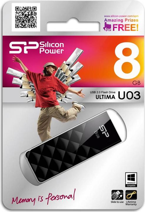 Image du produit Silicon Power Ultima U03 (8 Go, USB-A)