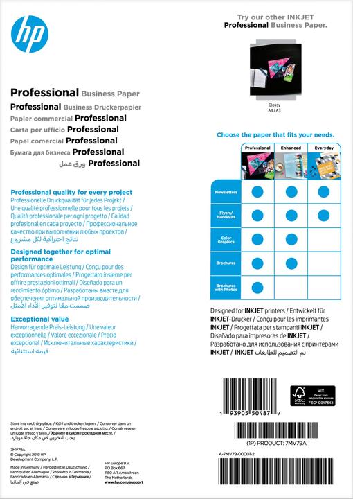 Etichetta energetica HP Carta professionale FSC (180 g/m², 150 x, A4)