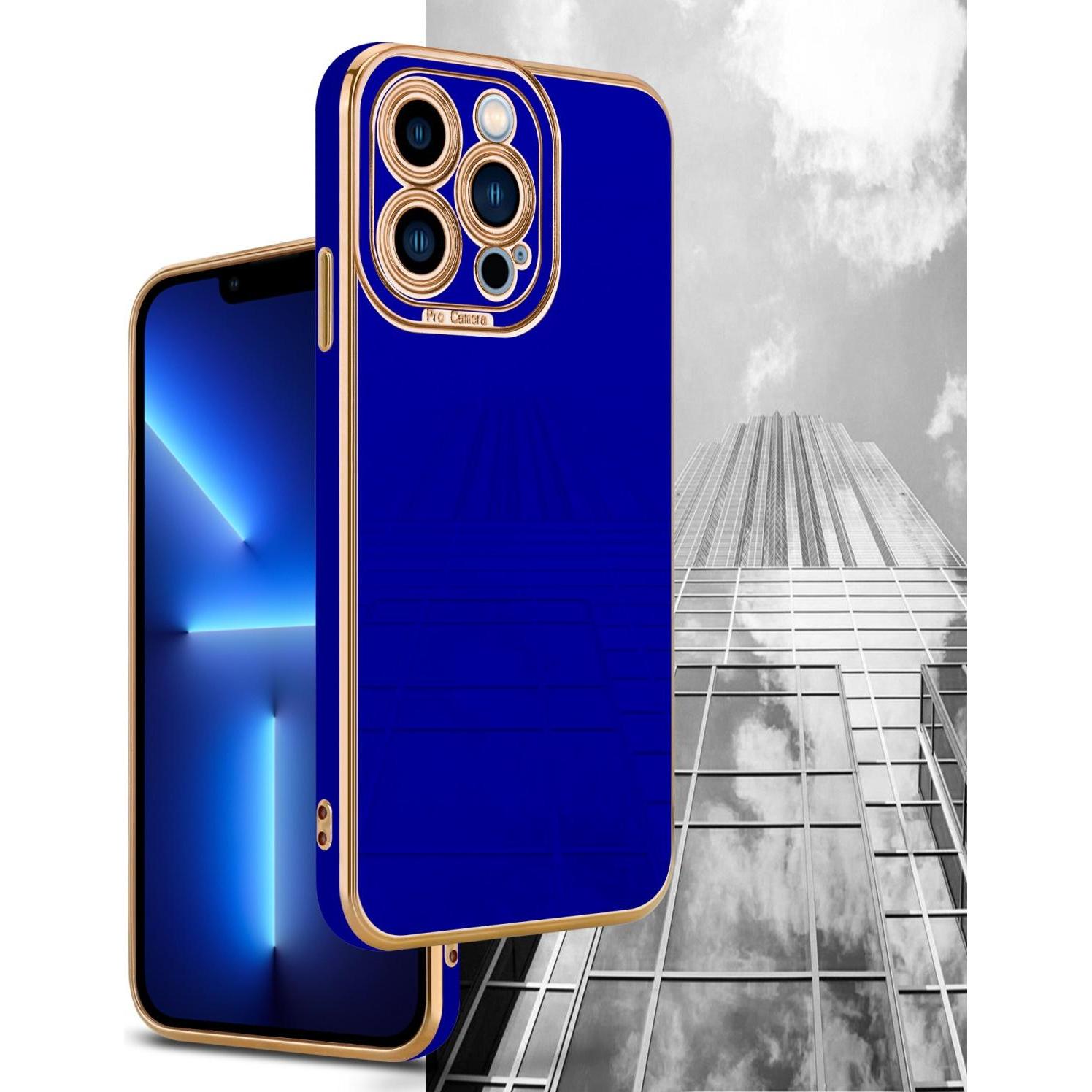 Thumbnail - Cadorabo TPU Hülle mit Kameraschutz für Apple iPhone 13 PRO (Apple iPhone 13 Pro), Smartphone Hülle, Blau