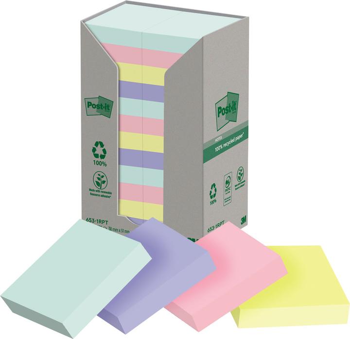 Actual product image Post-it Recycling Notes (38 x 38 mm)