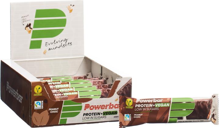 Immagine prodotto Powerbar Proteine Plus a basso contenuto di zuccheri Vegan (Arachide, Cioccolato, 1 pz., 504 g)