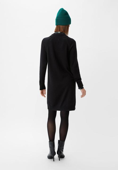 Image du produit Comma Kleid Kurzes Strickkleid mit Rippblende (38)