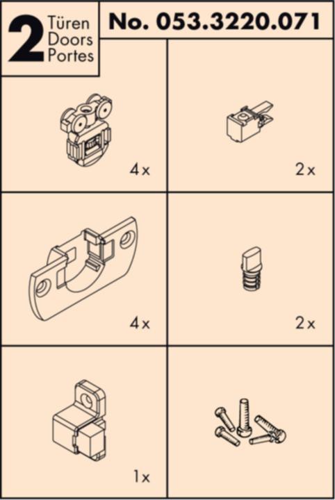 Immagine prodotto HAWA Ferramenta p.porte scorrevoli HAWA-CLIPO