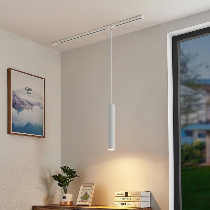 Actual product image Lindby Seet pendant lamp 1-phase rail, white (GU10)