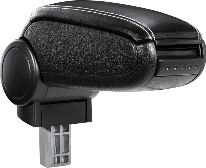 Immagine prodotto Pro-Tec Bracciolo centrale Audi A3 8P con vano portaoggetti, in ecopelle, nero con cuciture bianche