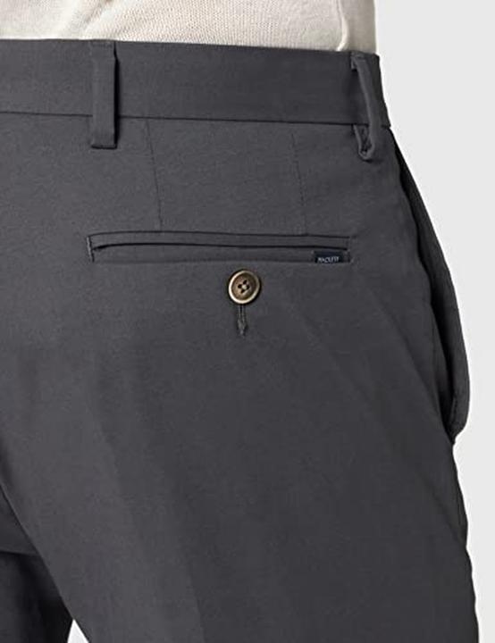 Actual product image Hackett Men's Formal Chino Trousers with Doeskin Fabric and AMF Stitching (42)