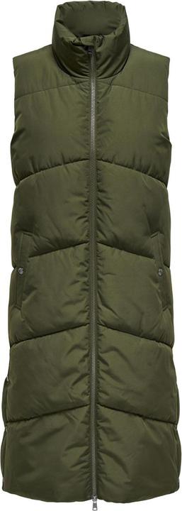 Only Round neck waistcoat quilted coat