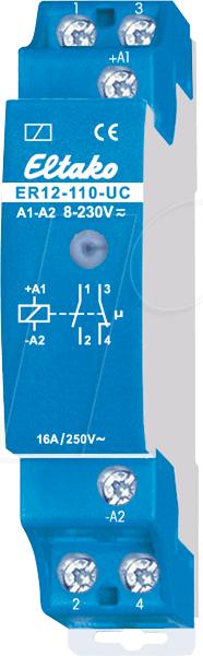 Actual product image Eltako Switching relay 1 NO + NC contact potential free 16A/250V AC