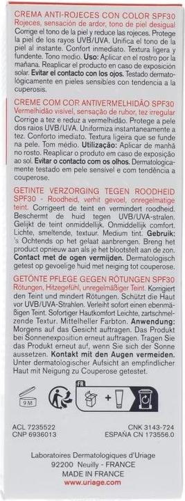 Produktbild Uriage Roséliane CC Creme LSF30 Creme (Medium Tint, 40 ml)