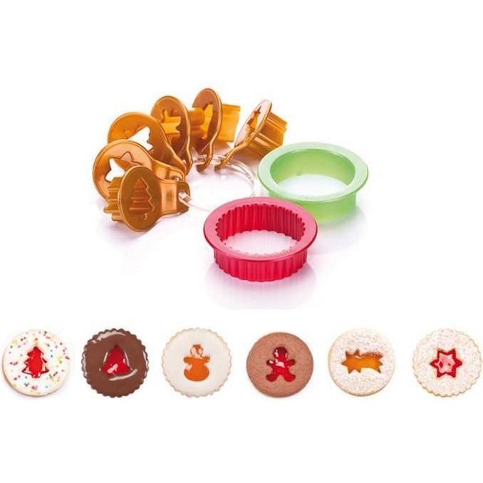 Tescoma Weihnachtsausstecher für Linzer Plätzchen DELÍCIA, 8 St. (630912)