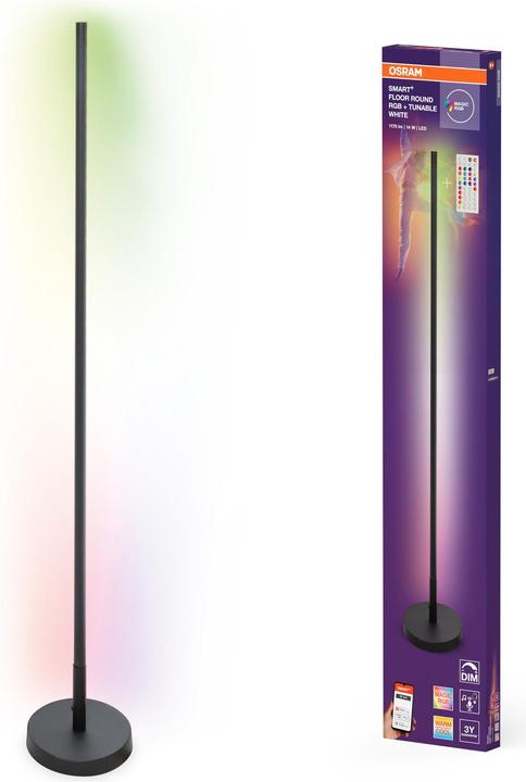 Actual product image Osram Smart Wifi Floor Round With Remote Control Black RGB + Tw + Rc (350 lm)