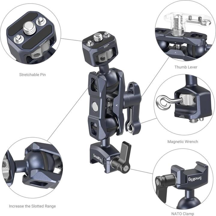 Productafbeelding SmallRig Magische arm met dubbele kogelkoppen (Diverse video accessoires)