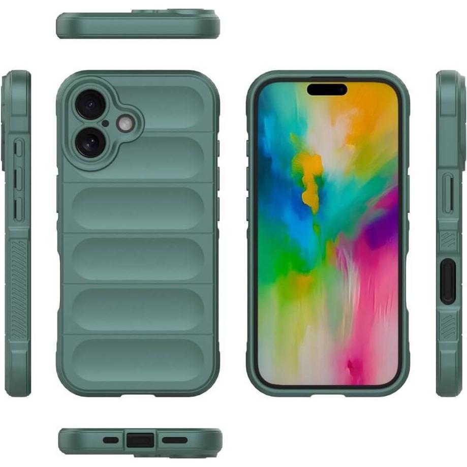 Thumbnail - Cover-Discount iPhone 16 - Rugged Protective Hülle (Apple iPhone 16), Smartphone Hülle, Grün