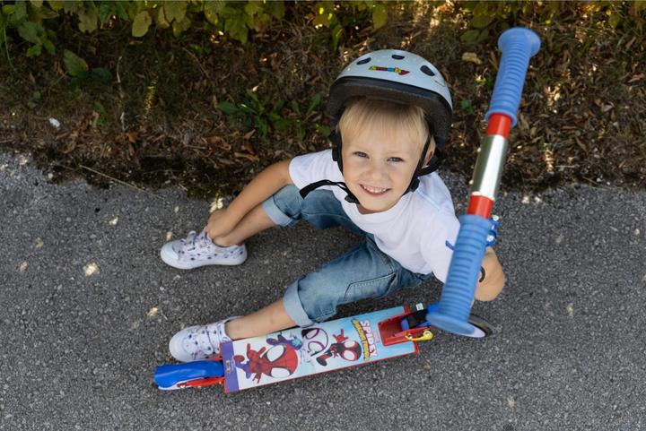Actual product image Smoby Spidey scooter with brake, foldable