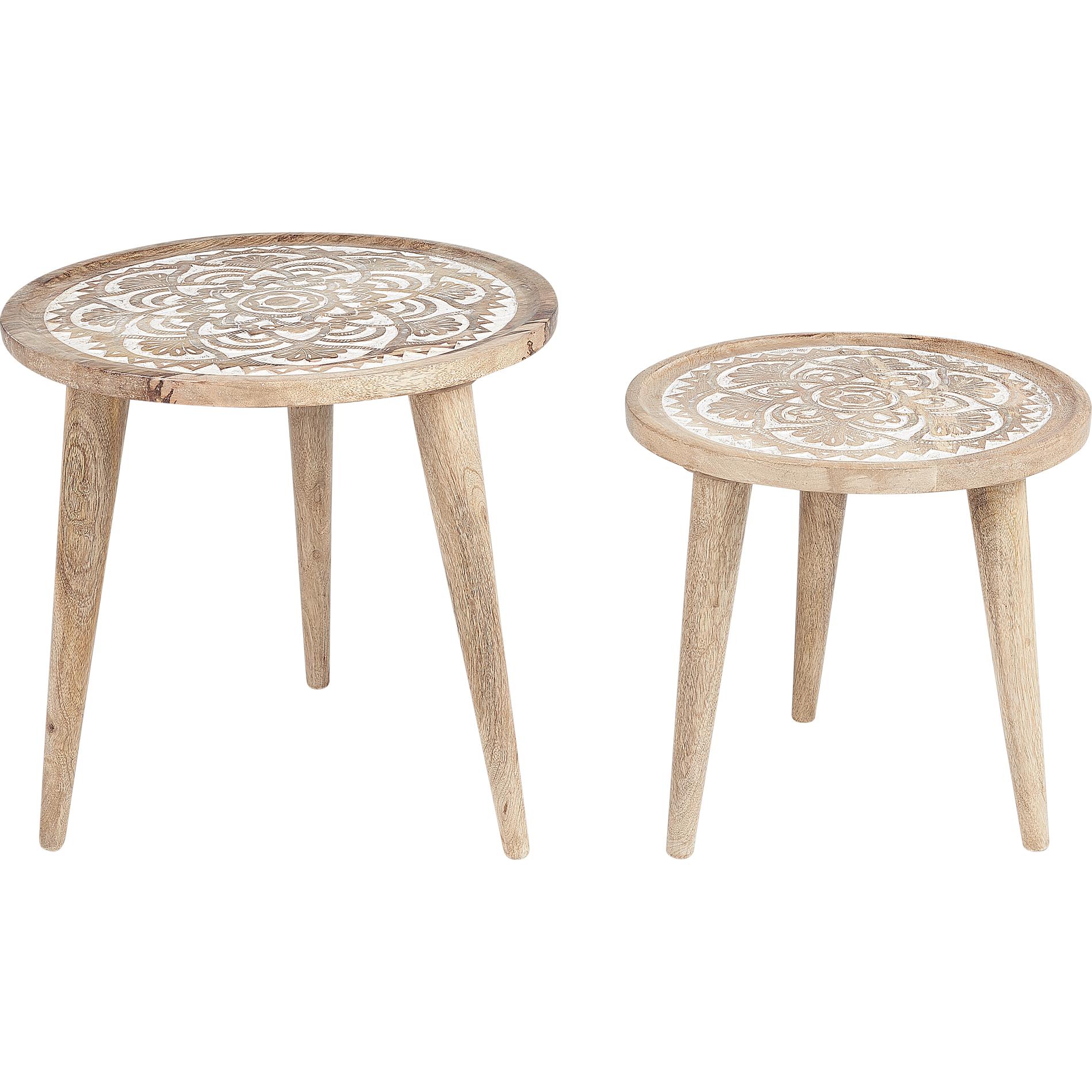 Beliani, Couchtisch + Beistelltisch, Sakita (45 x 45 x 45 cm)