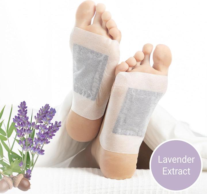 Produktbild InnovaGoods Detox Fusspflaster Lavender 10 Stück (Fussbad)