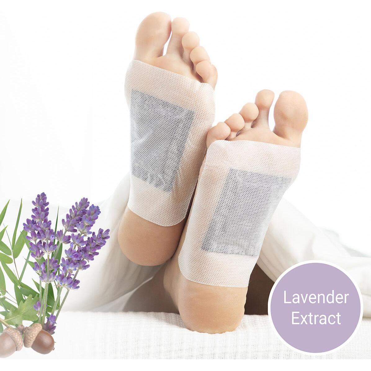Thumbnail - InnovaGoods, Fusspflegemittel, Detox Fusspflaster Lavender 10 Stück (Fussdeodorant & -puder)