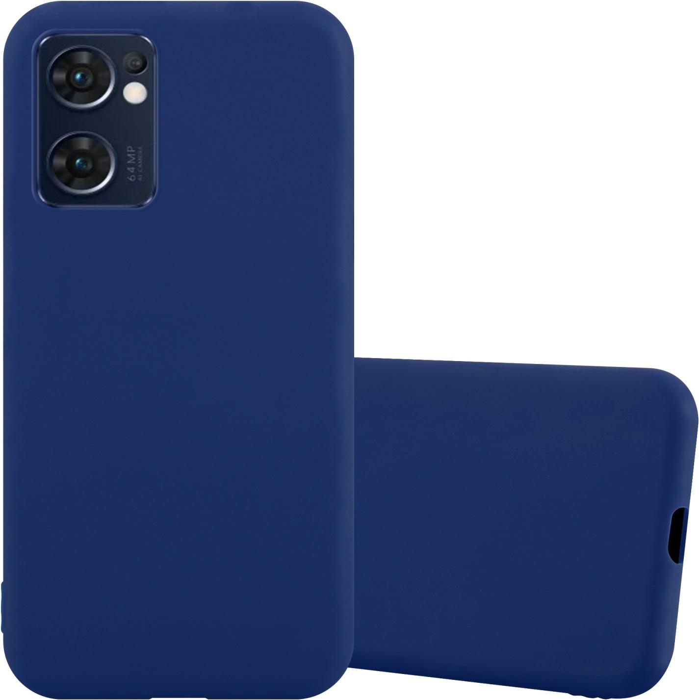 Cadorabo TPU Candy Hülle für Oppo FIND X5 LITE / Reno7 5G (Oppo Find X5 Lite, OPPO Reno7 Z 5G), Smartphone Hülle, Blau