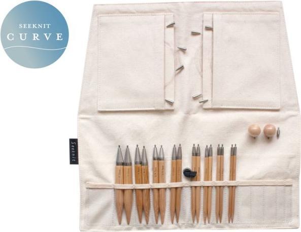 Actual product image Seeknit Needle set interchangeable needle tips Koshitsu Curve 3.50 - 10.00 mm 10 cm