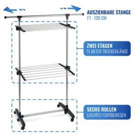 Image du produit Wenko Platzspar-Wäschetrockner (11 m)