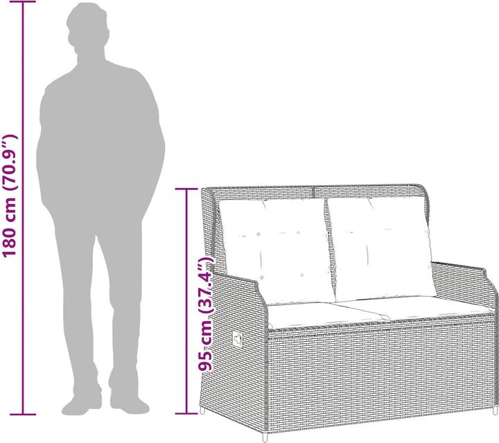 Actual product image vidaXL Gartenbank